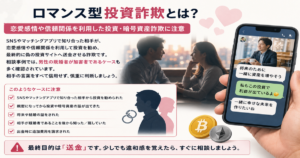 ロマンス詐欺とは？恋愛感情を利用した投資勧誘・暗号資産詐欺の手口と対処法を解説